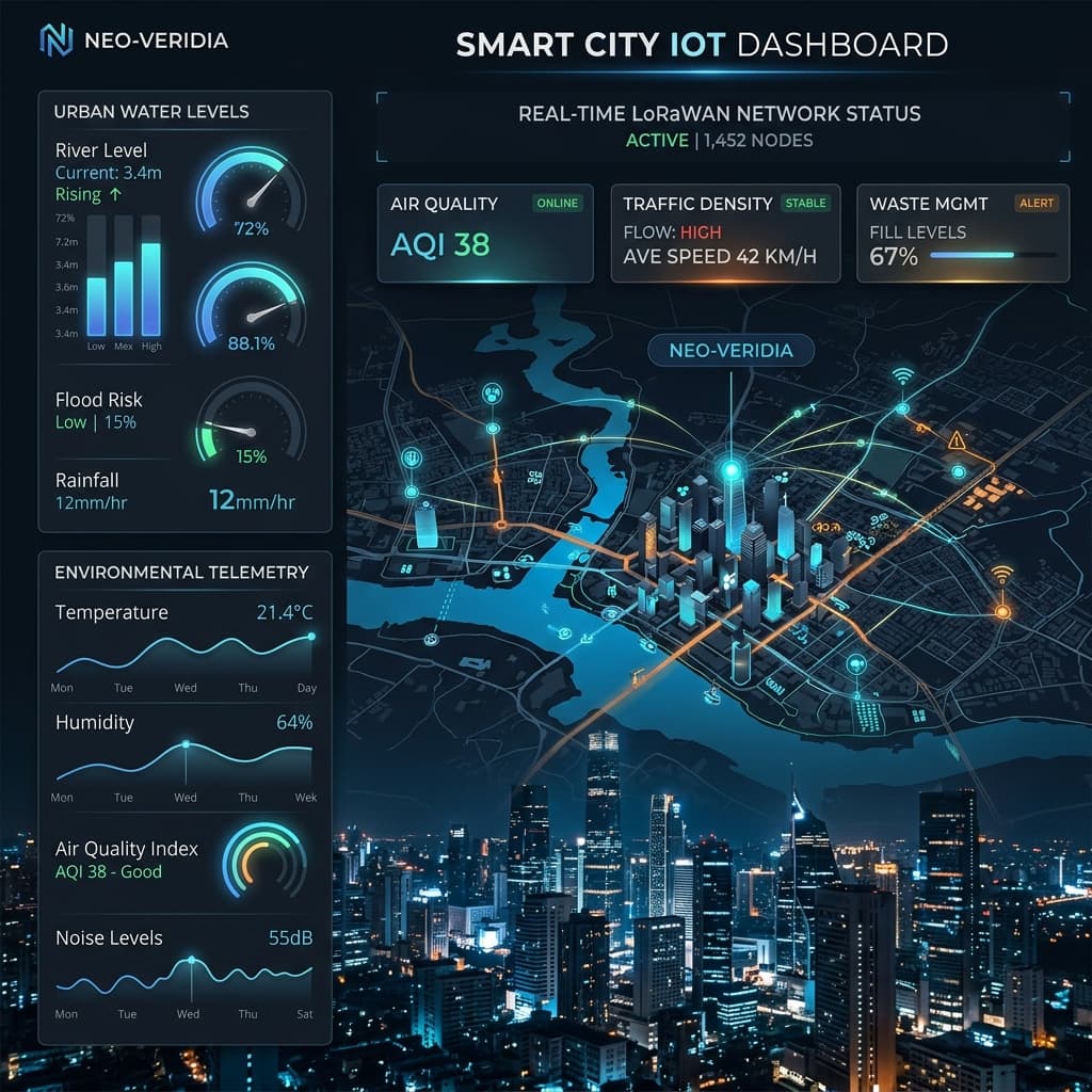 Como Arquitetar um Payload de 1 Byte em LoRaWAN para Cidades Inteligentes